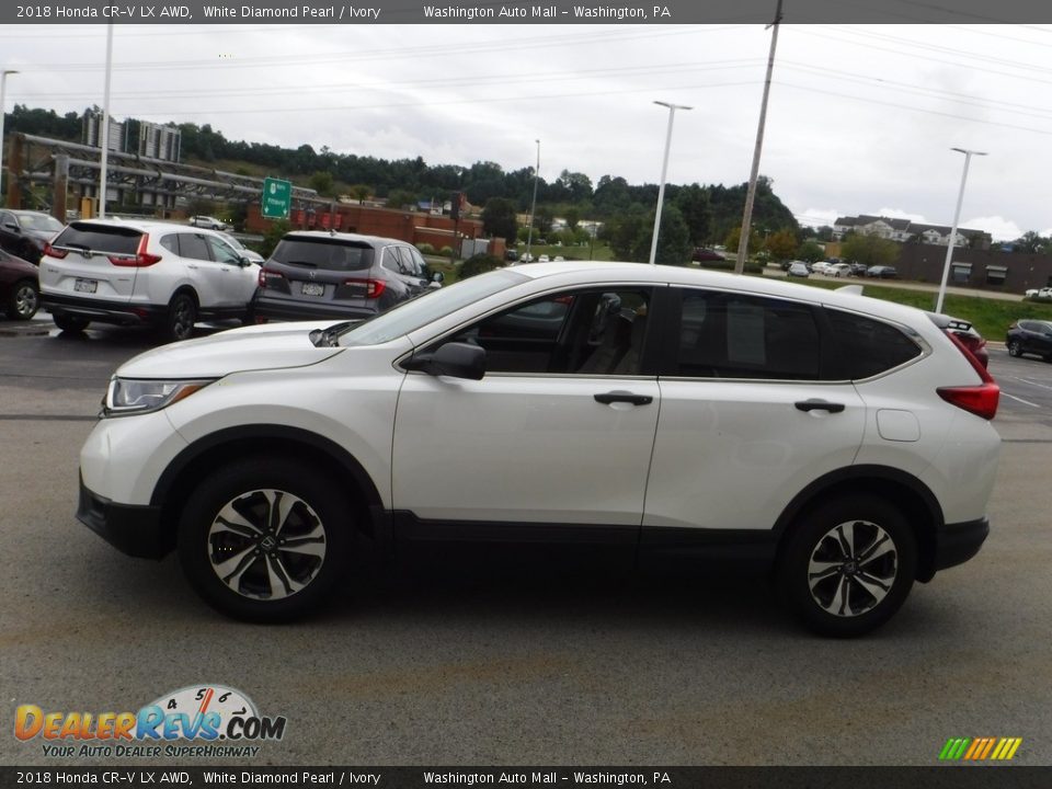 2018 Honda CR-V LX AWD White Diamond Pearl / Ivory Photo #6