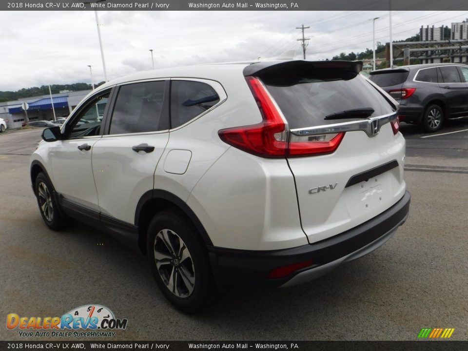 2018 Honda CR-V LX AWD White Diamond Pearl / Ivory Photo #7