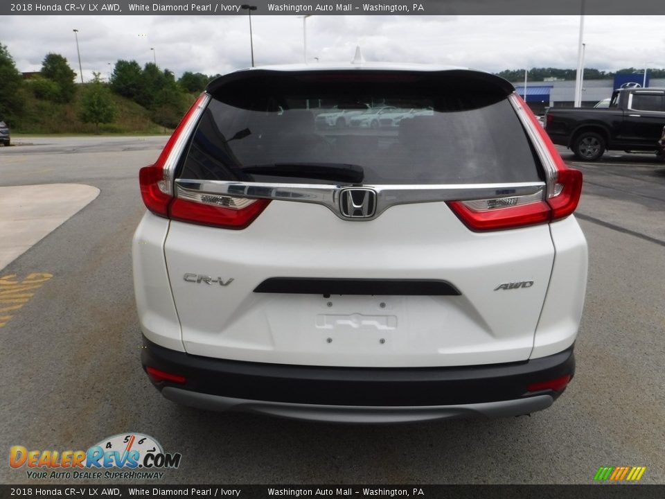 2018 Honda CR-V LX AWD White Diamond Pearl / Ivory Photo #8