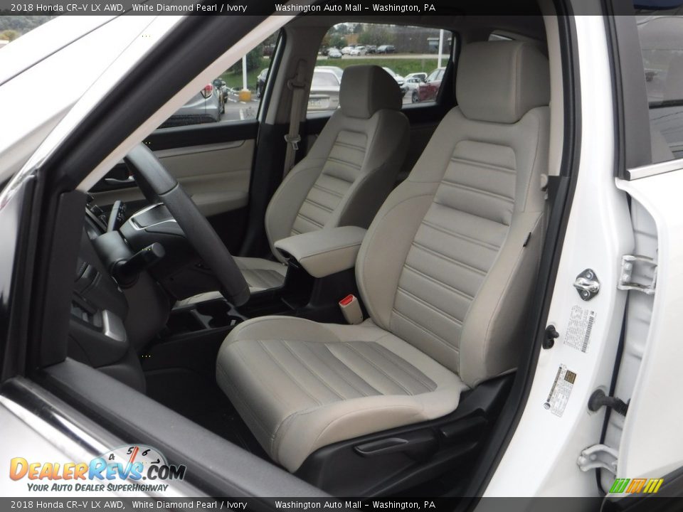 2018 Honda CR-V LX AWD White Diamond Pearl / Ivory Photo #14