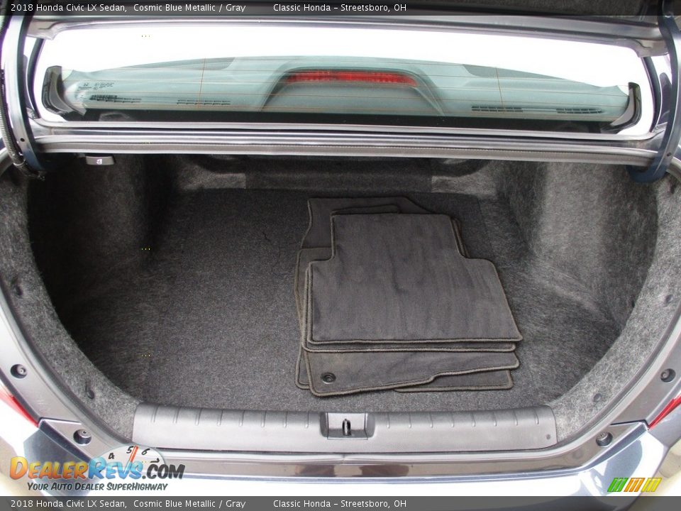 2018 Honda Civic LX Sedan Cosmic Blue Metallic / Gray Photo #11