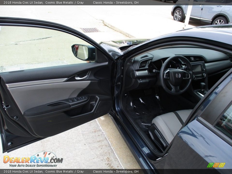 2018 Honda Civic LX Sedan Cosmic Blue Metallic / Gray Photo #20