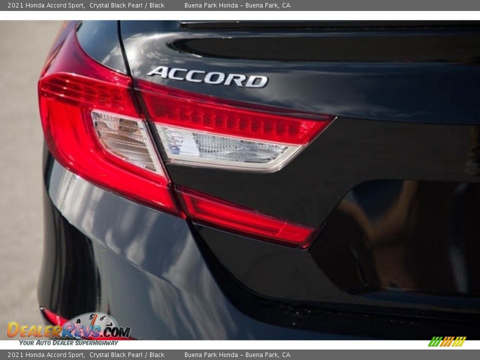 2021 Honda Accord Sport Crystal Black Pearl / Black Photo #6