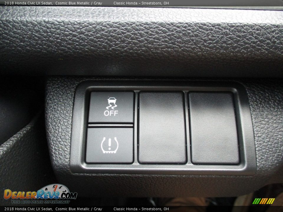 2018 Honda Civic LX Sedan Cosmic Blue Metallic / Gray Photo #32