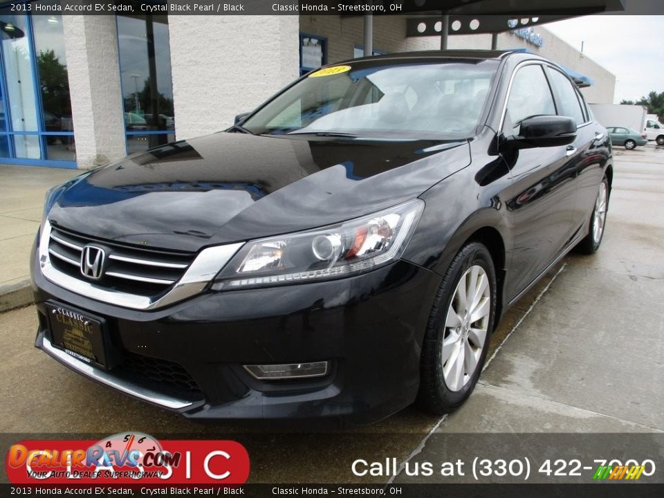 2013 Honda Accord EX Sedan Crystal Black Pearl / Black Photo #1