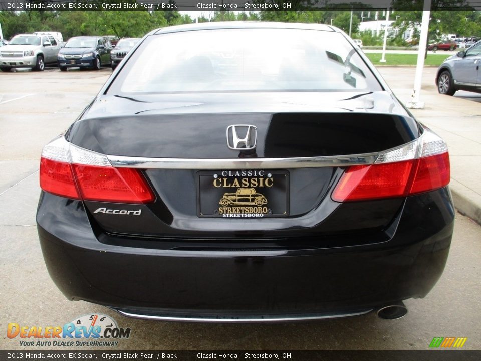 2013 Honda Accord EX Sedan Crystal Black Pearl / Black Photo #7
