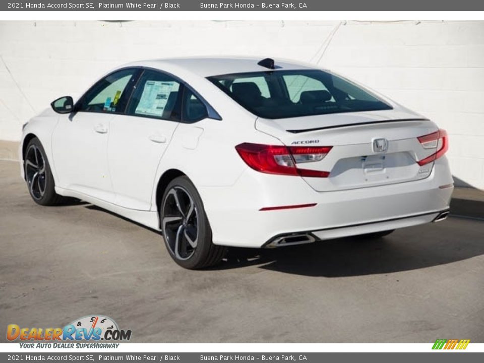 2021 Honda Accord Sport SE Platinum White Pearl / Black Photo #2