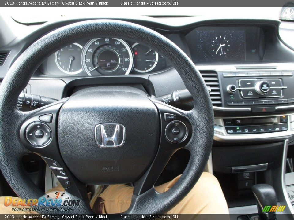 2013 Honda Accord EX Sedan Crystal Black Pearl / Black Photo #27