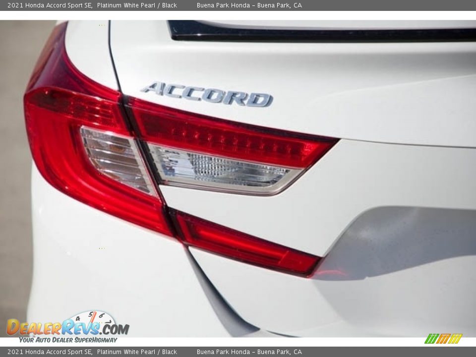 2021 Honda Accord Sport SE Platinum White Pearl / Black Photo #6