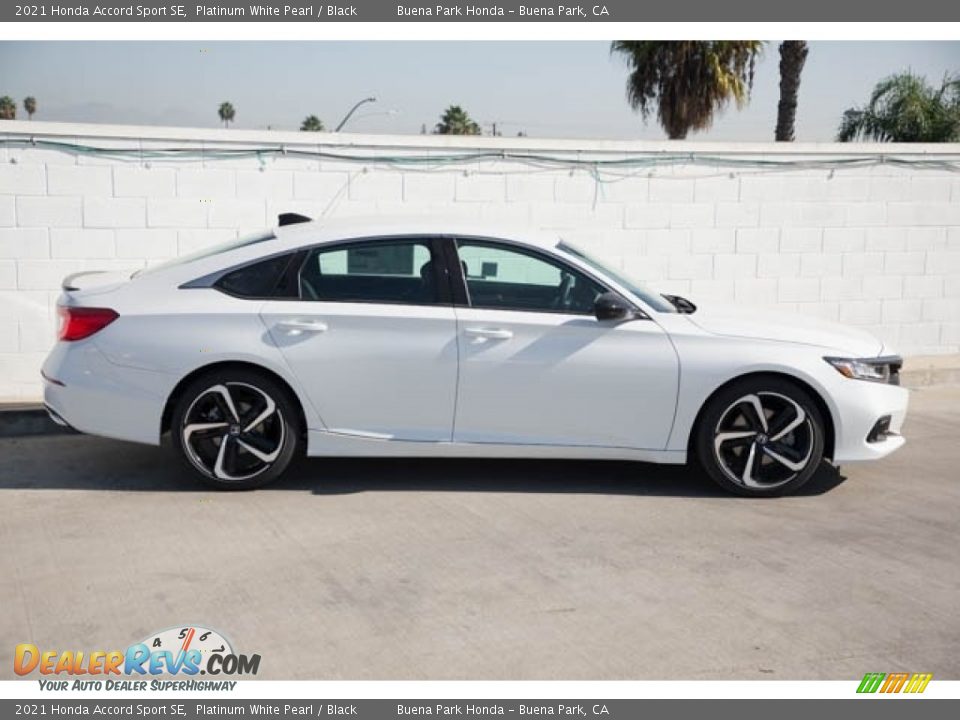 2021 Honda Accord Sport SE Platinum White Pearl / Black Photo #8