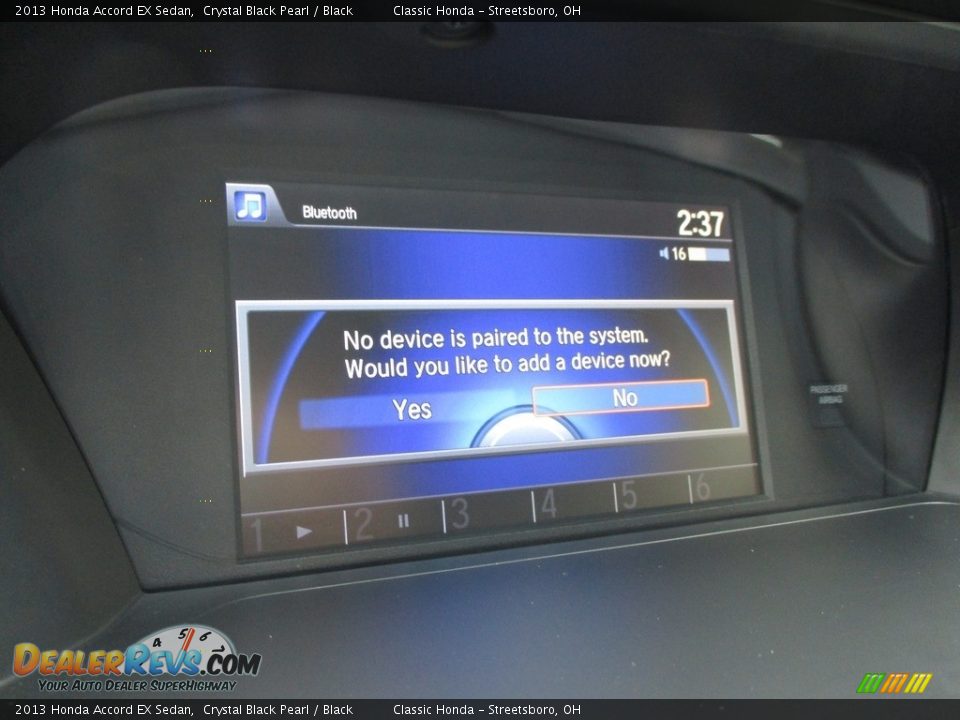 2013 Honda Accord EX Sedan Crystal Black Pearl / Black Photo #32