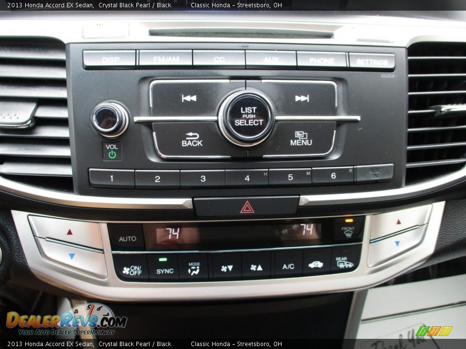 2013 Honda Accord EX Sedan Crystal Black Pearl / Black Photo #34