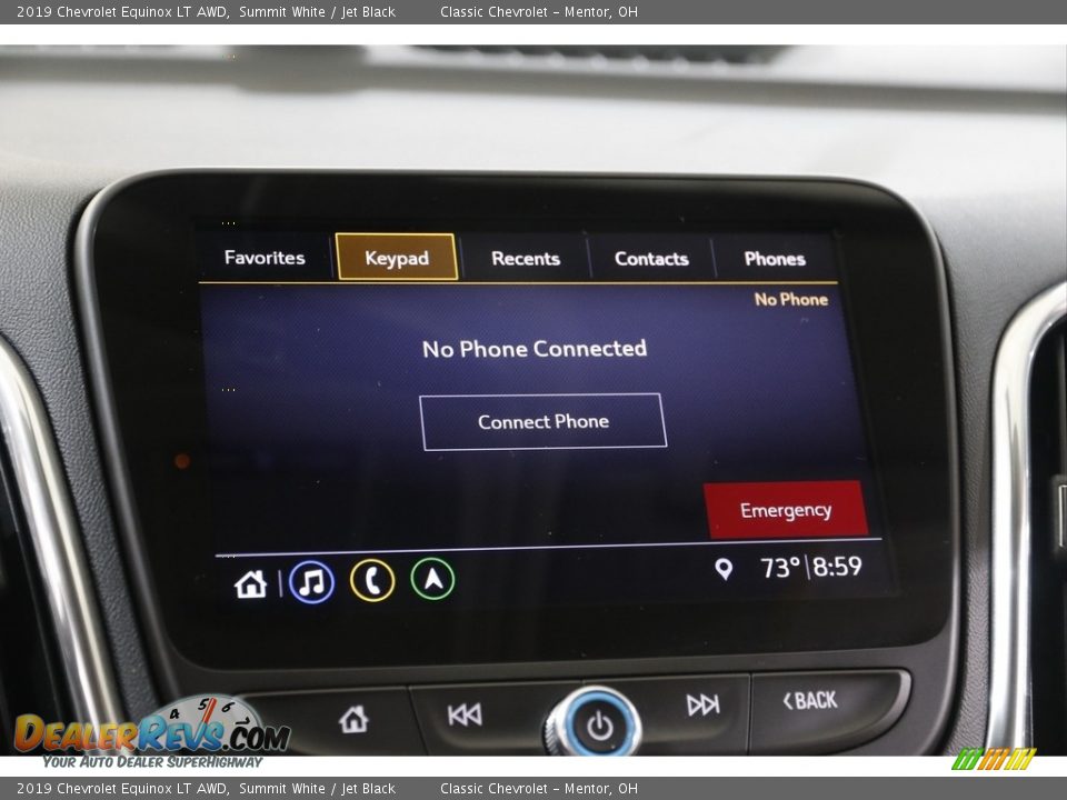 2019 Chevrolet Equinox LT AWD Summit White / Jet Black Photo #11