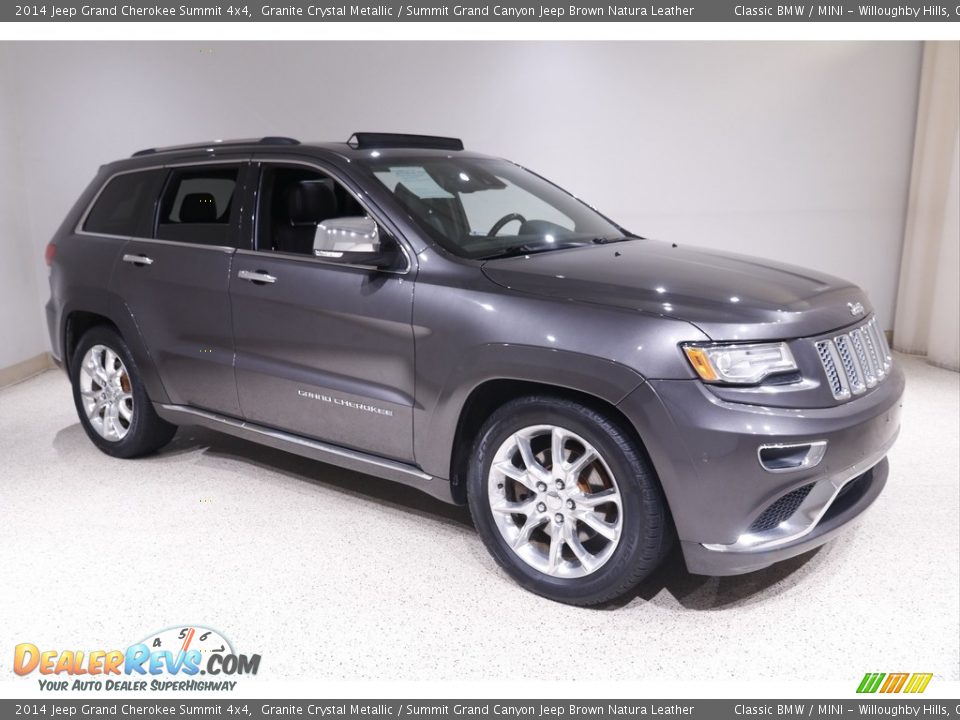 2014 Jeep Grand Cherokee Summit 4x4 Granite Crystal Metallic / Summit Grand Canyon Jeep Brown Natura Leather Photo #1