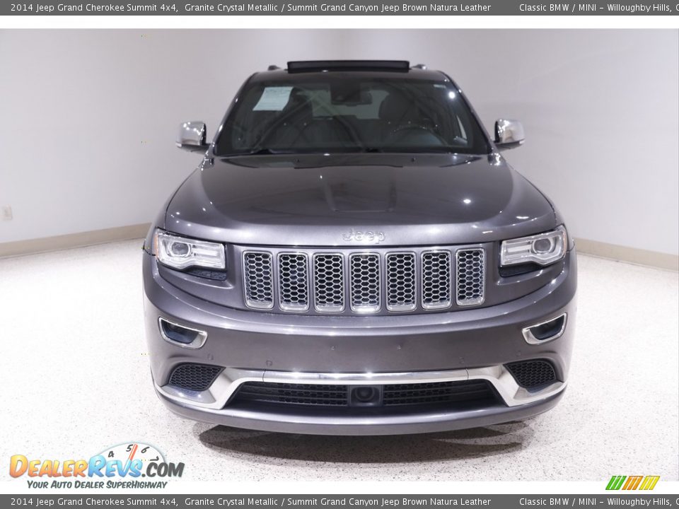 2014 Jeep Grand Cherokee Summit 4x4 Granite Crystal Metallic / Summit Grand Canyon Jeep Brown Natura Leather Photo #2