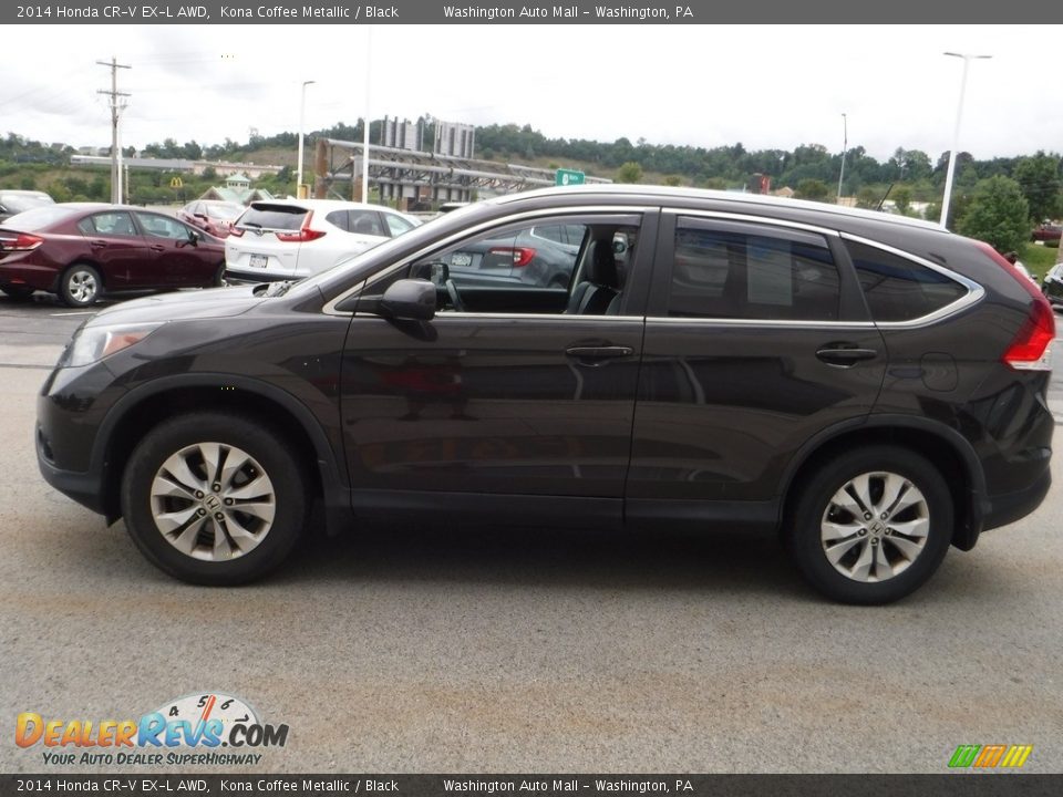 2014 Honda CR-V EX-L AWD Kona Coffee Metallic / Black Photo #6