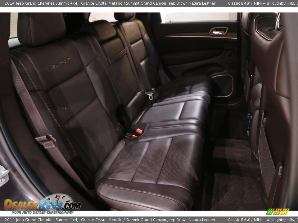 2014 Jeep Grand Cherokee Summit 4x4 Granite Crystal Metallic / Summit Grand Canyon Jeep Brown Natura Leather Photo #18