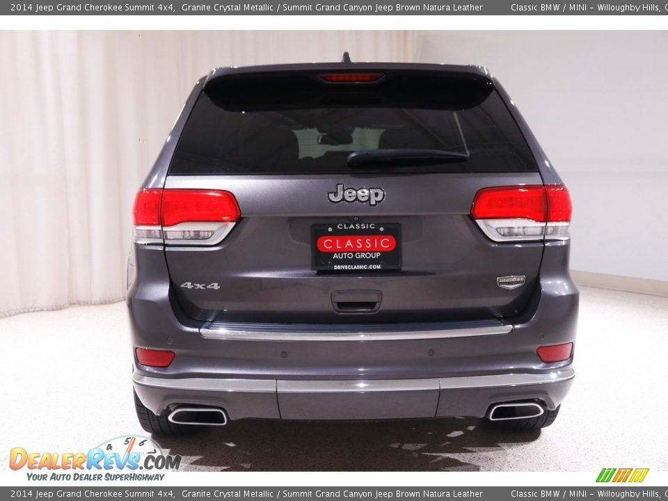 2014 Jeep Grand Cherokee Summit 4x4 Granite Crystal Metallic / Summit Grand Canyon Jeep Brown Natura Leather Photo #20