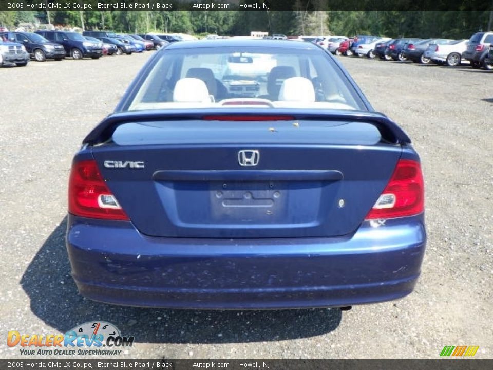 2003 Honda Civic LX Coupe Eternal Blue Pearl / Black Photo #5