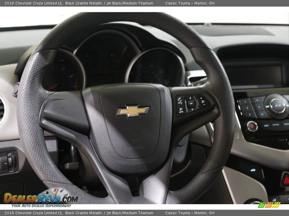 2016 Chevrolet Cruze Limited LS Black Granite Metallic / Jet Black/Medium Titanium Photo #7