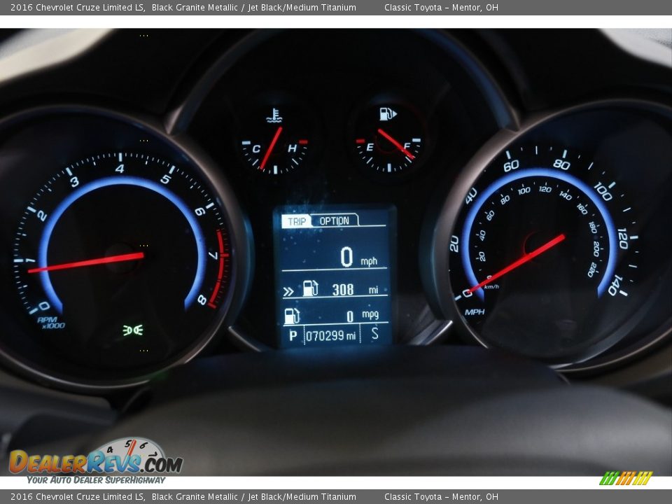 2016 Chevrolet Cruze Limited LS Black Granite Metallic / Jet Black/Medium Titanium Photo #8