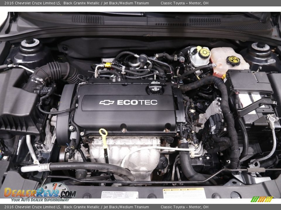 2016 Chevrolet Cruze Limited LS Black Granite Metallic / Jet Black/Medium Titanium Photo #17
