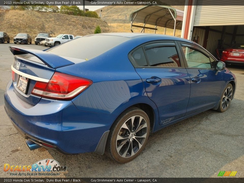 2013 Honda Civic Si Sedan Dyno Blue Pearl / Black Photo #4