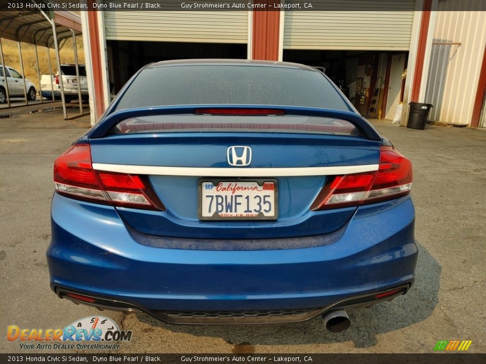 2013 Honda Civic Si Sedan Dyno Blue Pearl / Black Photo #5