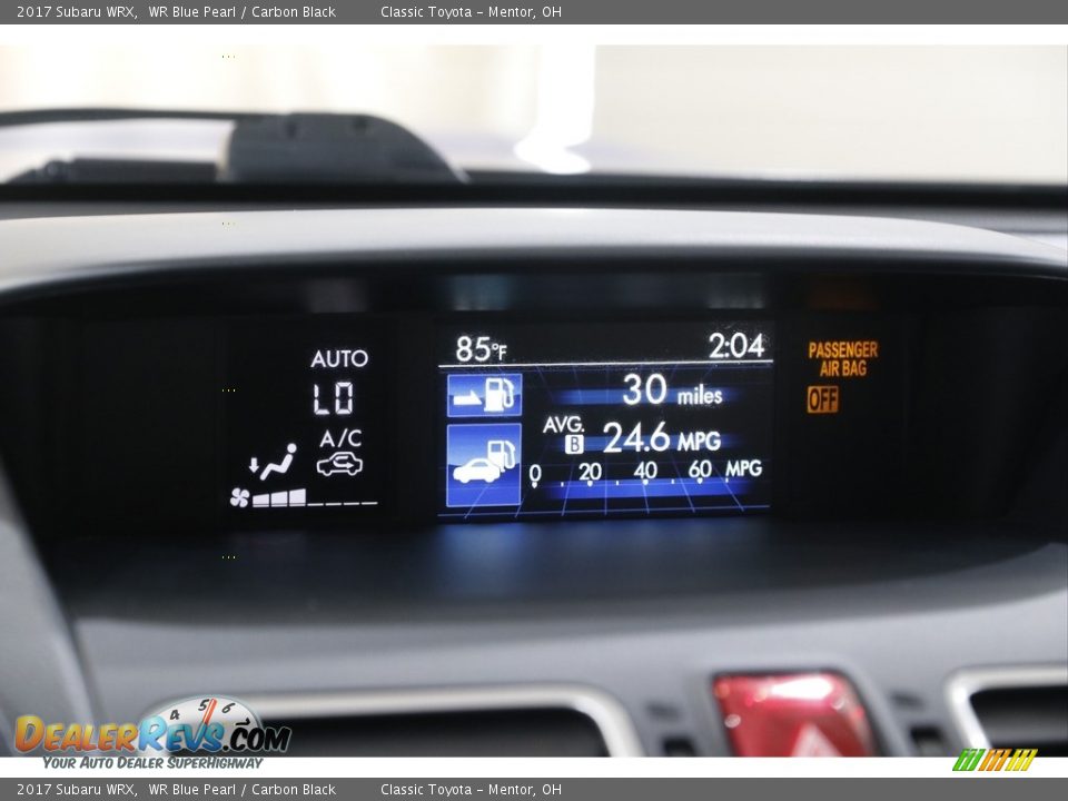 2017 Subaru WRX WR Blue Pearl / Carbon Black Photo #12