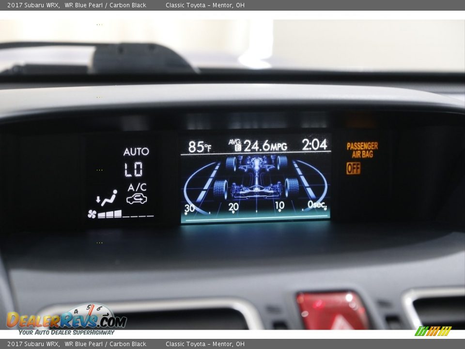 2017 Subaru WRX WR Blue Pearl / Carbon Black Photo #14