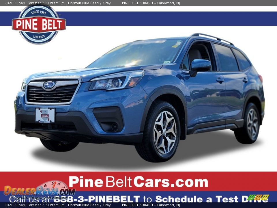 2020 Subaru Forester 2.5i Premium Horizon Blue Pearl / Gray Photo #1