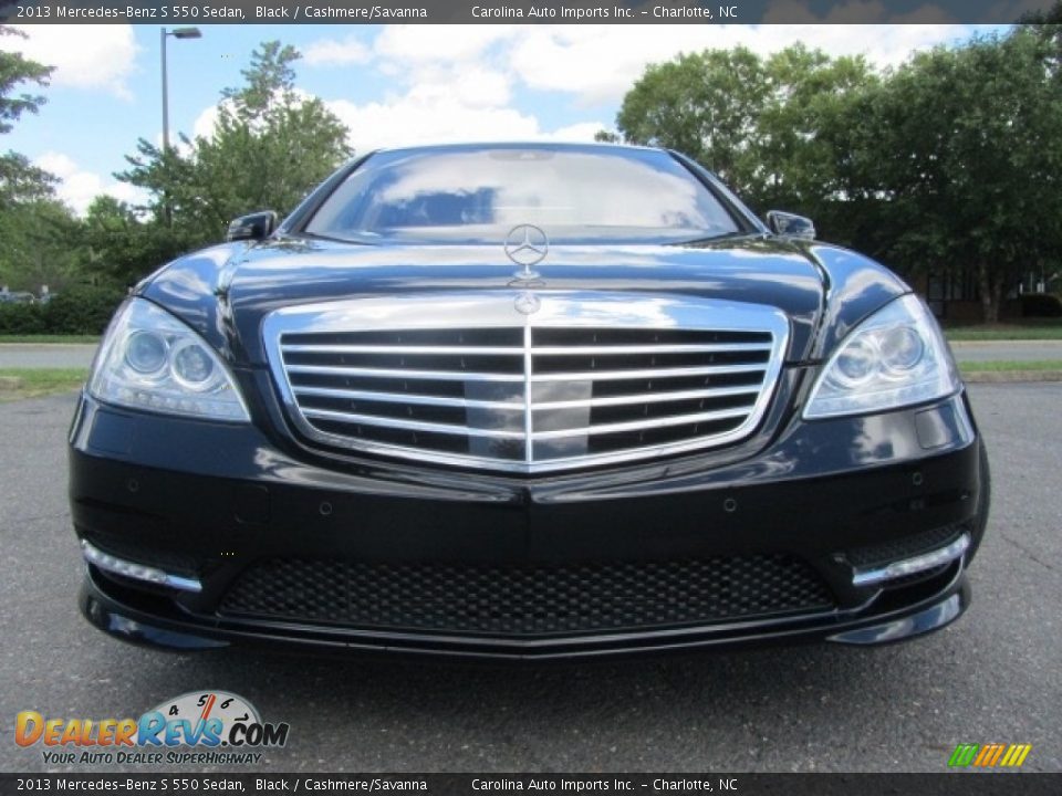 2013 Mercedes-Benz S 550 Sedan Black / Cashmere/Savanna Photo #4