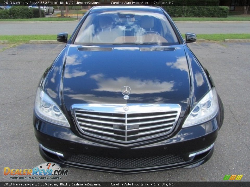 2013 Mercedes-Benz S 550 Sedan Black / Cashmere/Savanna Photo #5