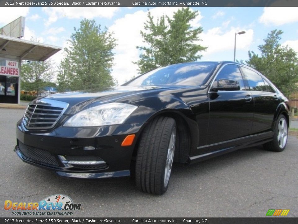 2013 Mercedes-Benz S 550 Sedan Black / Cashmere/Savanna Photo #6