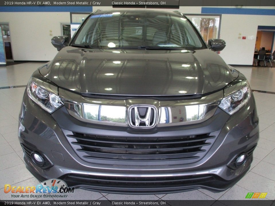 2019 Honda HR-V EX AWD Modern Steel Metallic / Gray Photo #2