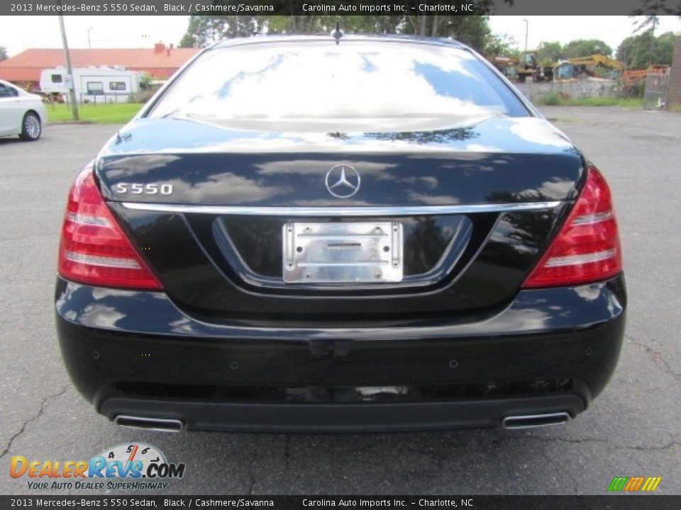 2013 Mercedes-Benz S 550 Sedan Black / Cashmere/Savanna Photo #9