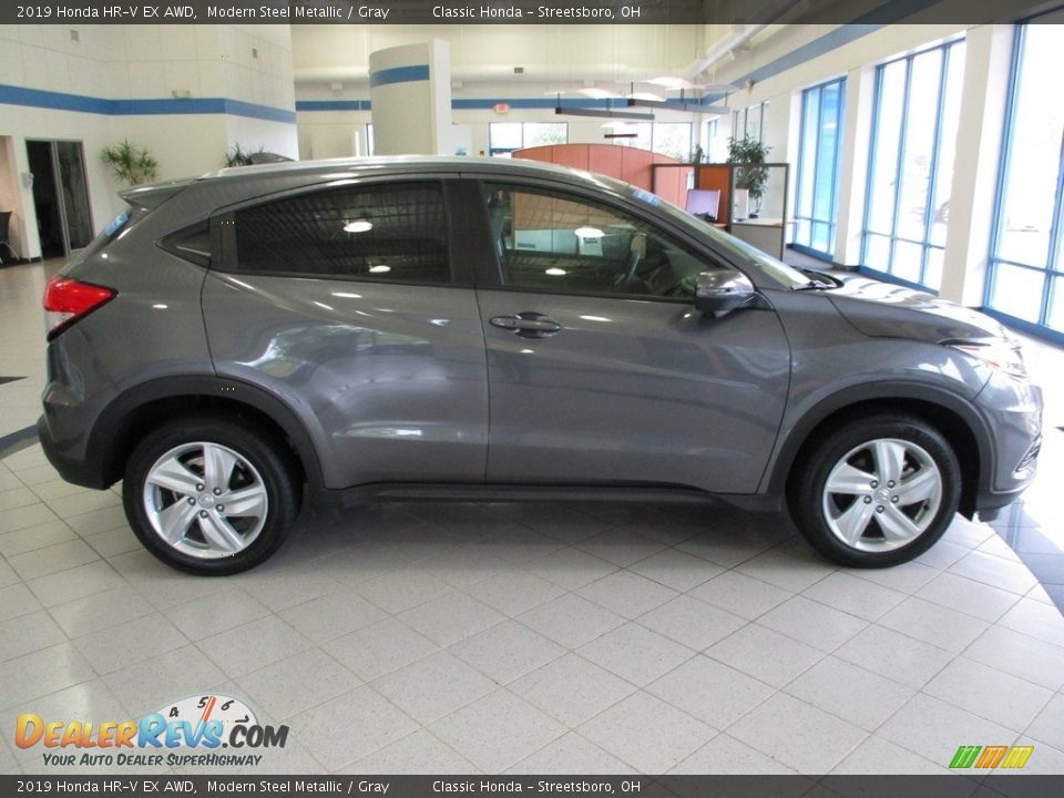 2019 Honda HR-V EX AWD Modern Steel Metallic / Gray Photo #4