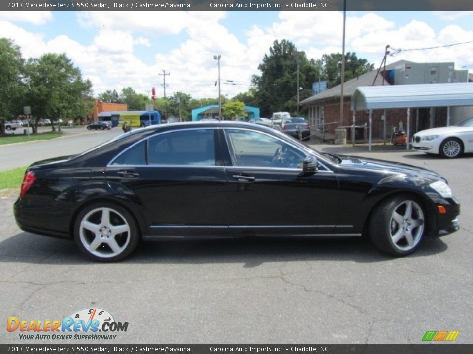 2013 Mercedes-Benz S 550 Sedan Black / Cashmere/Savanna Photo #11