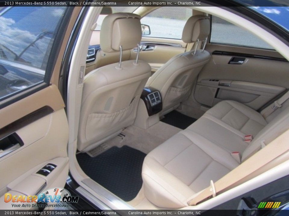 2013 Mercedes-Benz S 550 Sedan Black / Cashmere/Savanna Photo #20