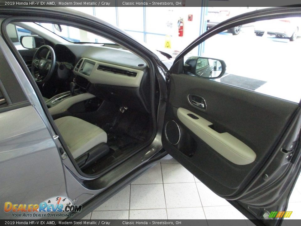 2019 Honda HR-V EX AWD Modern Steel Metallic / Gray Photo #14