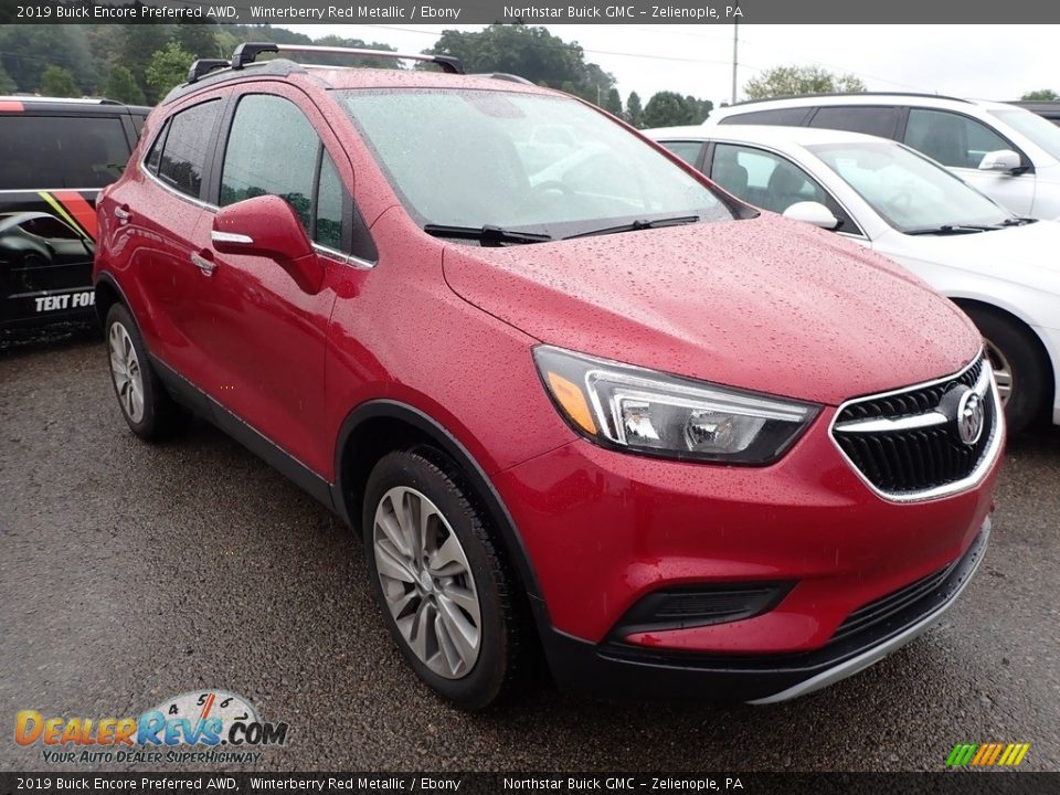 2019 Buick Encore Preferred AWD Winterberry Red Metallic / Ebony Photo #4