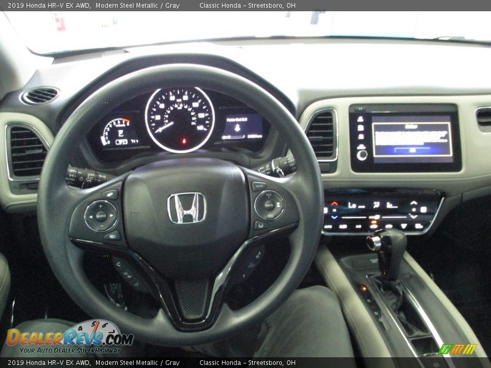 2019 Honda HR-V EX AWD Modern Steel Metallic / Gray Photo #25