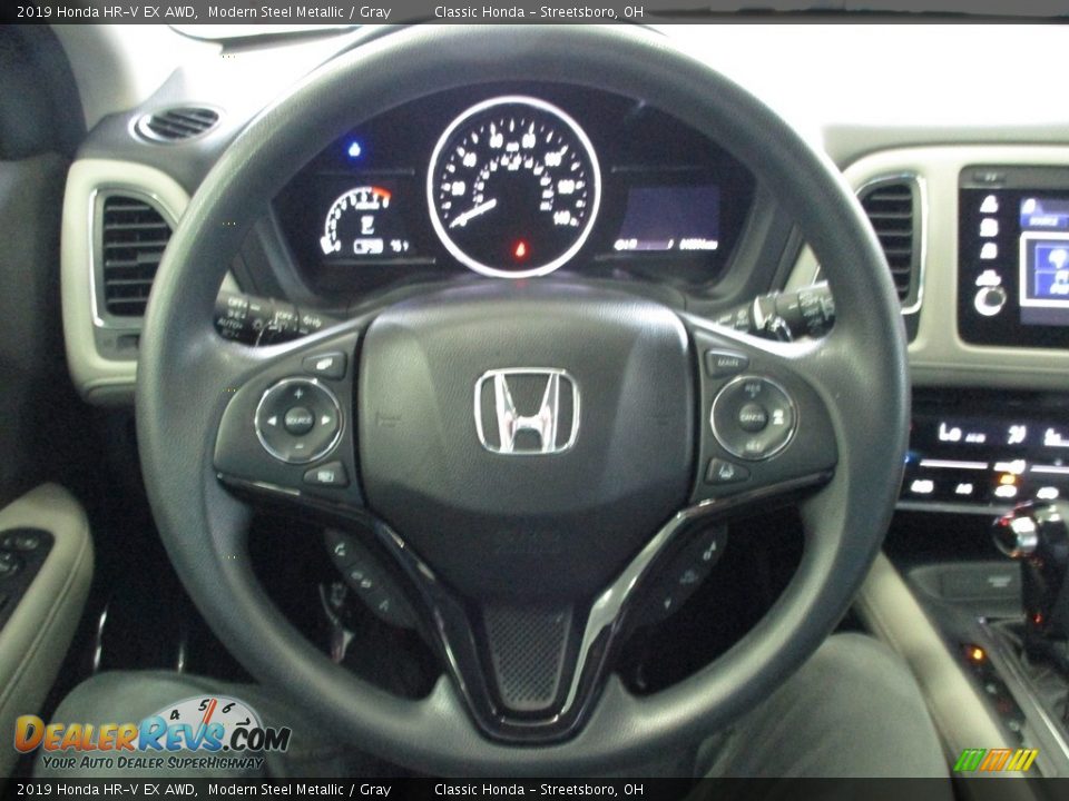 2019 Honda HR-V EX AWD Modern Steel Metallic / Gray Photo #27