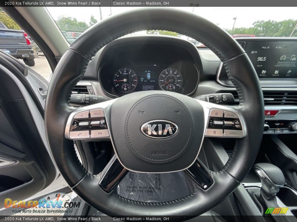 2020 Kia Telluride LX AWD Snow White Pearl / Black Photo #8