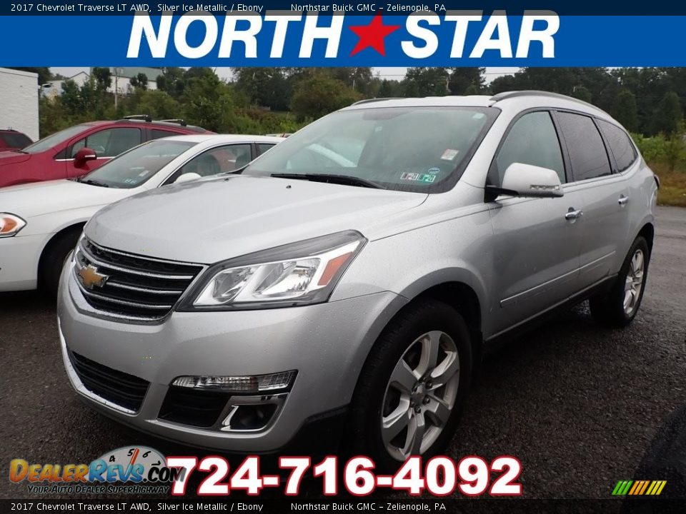 2017 Chevrolet Traverse LT AWD Silver Ice Metallic / Ebony Photo #1