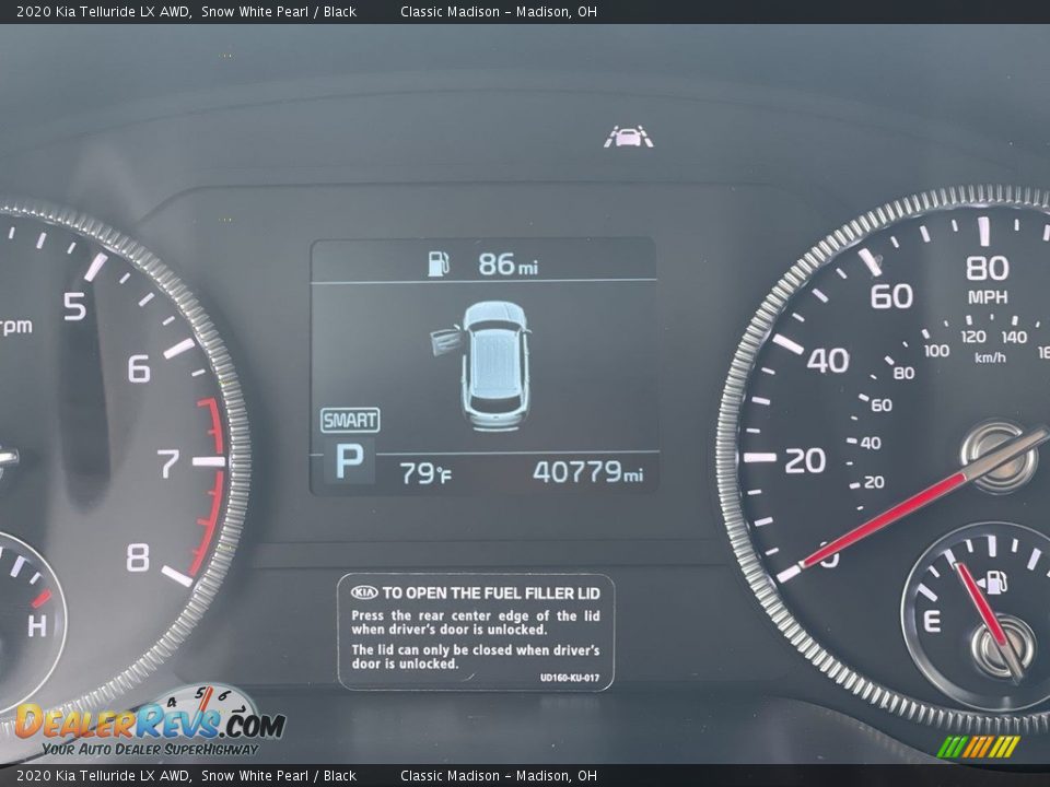 2020 Kia Telluride LX AWD Snow White Pearl / Black Photo #9