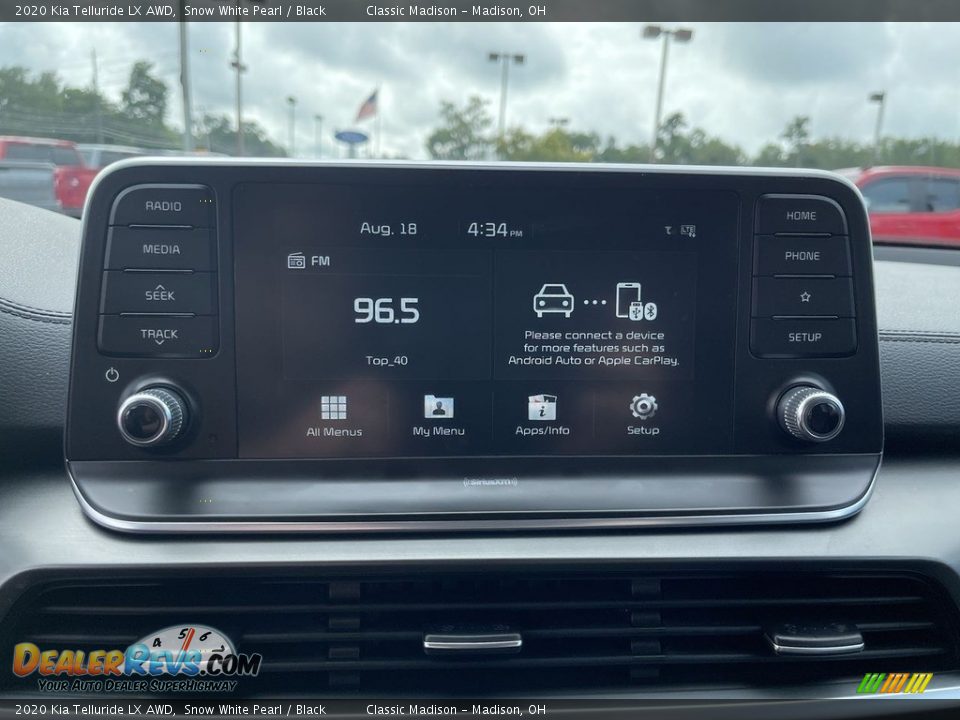 2020 Kia Telluride LX AWD Snow White Pearl / Black Photo #10