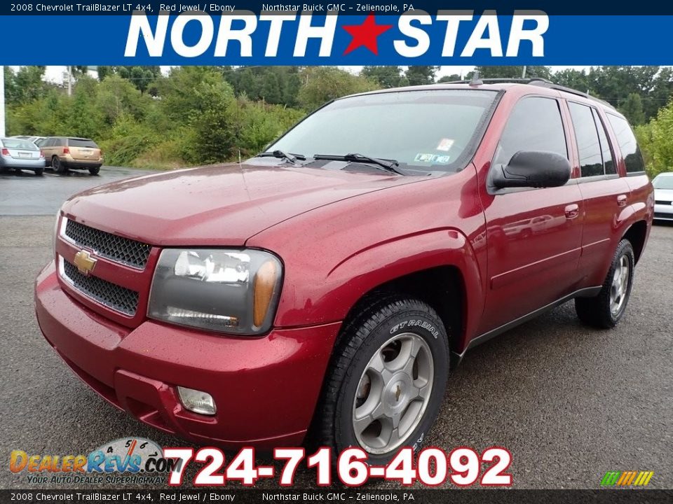 2008 Chevrolet TrailBlazer LT 4x4 Red Jewel / Ebony Photo #1