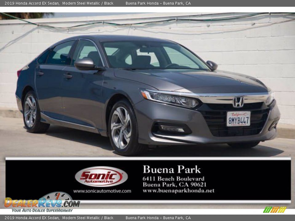 2019 Honda Accord EX Sedan Modern Steel Metallic / Black Photo #1