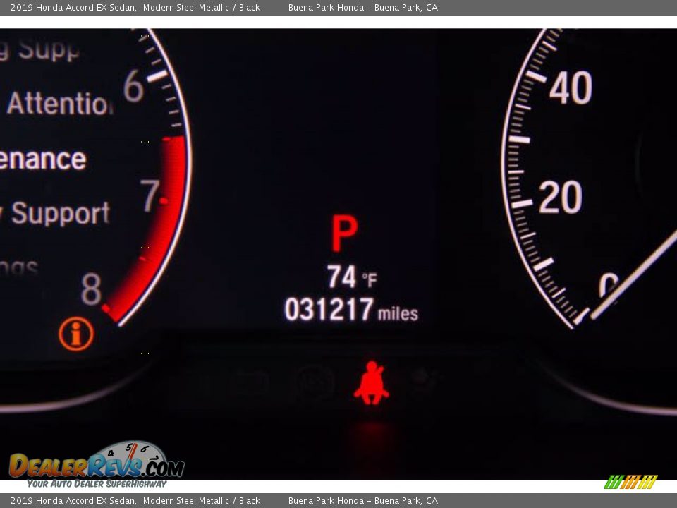 2019 Honda Accord EX Sedan Modern Steel Metallic / Black Photo #6